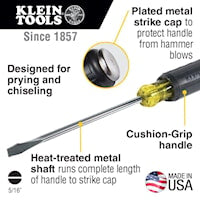 KLEIN TOOLS 602-7DD Demolition Driver Keystone 5/16 in 12-3/8 in L