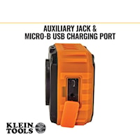 KLEIN TOOLS AEPJS1 Jobsite Speaker 3-7/8 in L x 2-1/8 in W x 3-1/2 in H