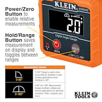 KLEIN TOOLS 935DAG Digital Angle Gauge and Level Permanent Rare Earth Magnetic