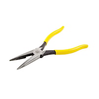 KLEIN TOOLS D203-8 Long Nose Plier with Side Cutter Straight 2.313 in L x 1 in W x 1/2 in T Jaw