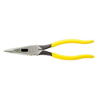 KLEIN TOOLS D203-8 Long Nose Plier with Side Cutter Straight 2.313 in L x 1 in W x 1/2 in T Jaw