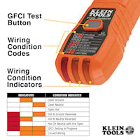KLEIN TOOLS ET310 Digital Circuit Breaker Finder Electronic Tester