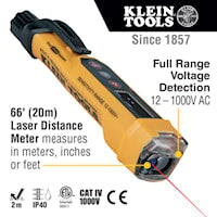 KLEIN TOOLS NCVT-6 Voltage Tester with Laser Distance Meter Non-Contact