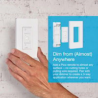 LUTRON PD-5NE-WH-C Caseta® Dimmer 120 V, White