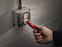 MILWAUKEE 2202-20 Milwaukee® Voltage Detector with LED Light 1-Pole, Self Test 50 - 1000 VAC LED