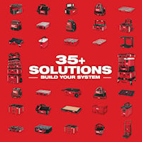 MILWAUKEE 48-22-8435 Packout™ Compact Organizer 4.61 in Hx 15.24 in Lx 9.72 in W Red