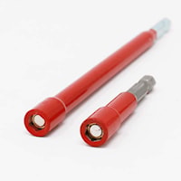 RACK-A-TIERS 70531R Power Insert Bit 1/4 in Socket Hex 1/4 in Shank