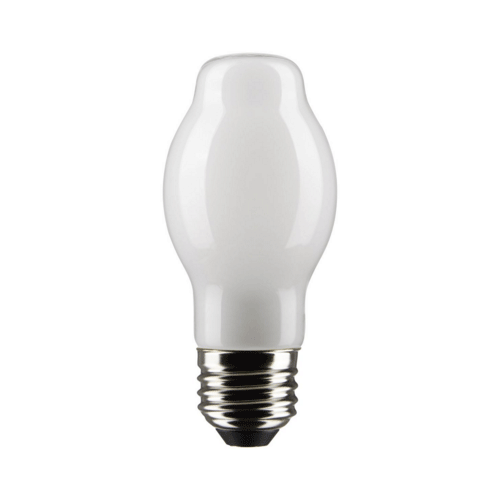 Satco S21855 - 5 Watt BT15 LED - White - Medium Base - 2700K - 450 Lumens - 320 Deg. Beam Spread - 120 V - Dimmable - 2 Packs