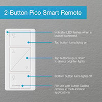Caseta Remote Control 2 Button Switch with Light