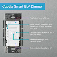 LUTRON PD-5NE-WH-C Caseta® Dimmer 120 V, White