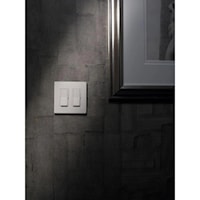 LUTRON CW-2-WH Claro Duplex Receptacle Wallplate 2 Gangs White 119 mm Lx 121 mm W