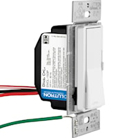 LUTRON DVCL-153P-BL Diva Dimmer Switch 120 V, 150 W LED/CFL or 600 W Incandescent/Halogen Black/Enamel Painted, Gloss
