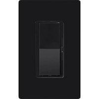 LUTRON DVCL-153P-BL Diva Dimmer Switch 120 V, 150 W LED/CFL or 600 W Incandescent/Halogen Black/Enamel Painted, Gloss