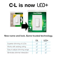 LUTRON DVCL-253P-WH Diva Dimmer Switch 120 V, White