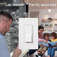 LUTRON DVCL-253P-WH Diva Dimmer Switch 120 V, White