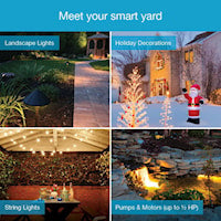 LUTRON PD-15OUT-BL OUTDOOR SMART PLUG BLKIP65