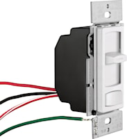 LUTRON CTCL-153P-WH Skylark Contour™ Dimmer Switch 120 VAC, 150 W LED/CFL or 600 W Incandescent/Halogen White/Gloss