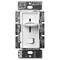 LUTRON SFSQ-LF-WH-CSA Skylark Fan/Light Controller 3 Speed Quiet, Slide/Rocker 1.5 A, White