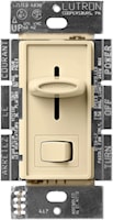 LUTRON SFSQ-LF-IV-CSA Skylark Fan Speed Controller Slide-to-off fan/light control with on/off light switch 1.5 A Fan, Ivory
