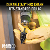 KLEIN TOOLS KTSB15 Step Drill Bit 7/8 in 1-3/8 in