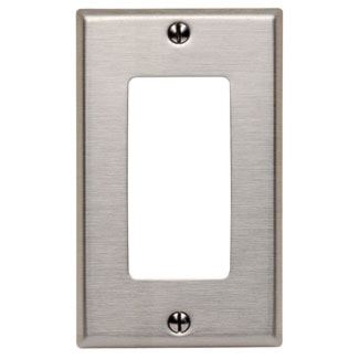 LEVITON 84401-C Decora Wallplate 1 Gangs Stainless Steel