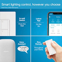 LUTRON PD-5WS-DV-BL Caseta Wireless Remote Control Switch Multi-Location, 2-Button, 1 NO Black