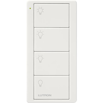 LUTRON PJ2-4B-GWH-L31 Pico® Remote Control Switch Wireless, 4-Button White