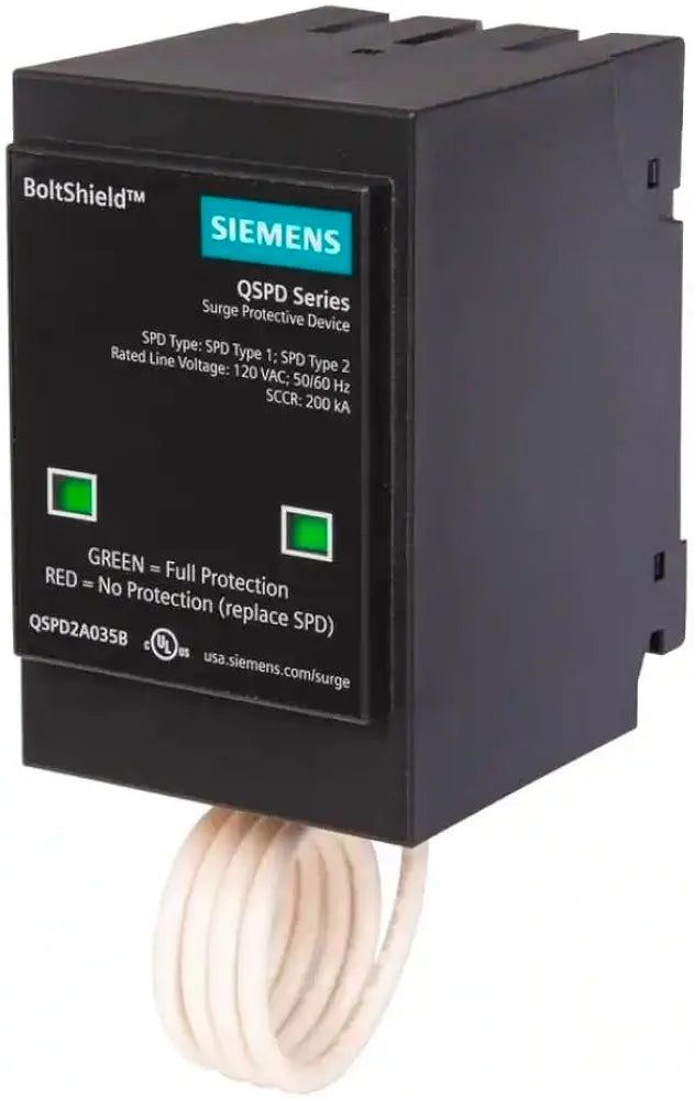 Siemens QSPD2A035B 35 KAmp BoltShield Indoor Surge Protective Device