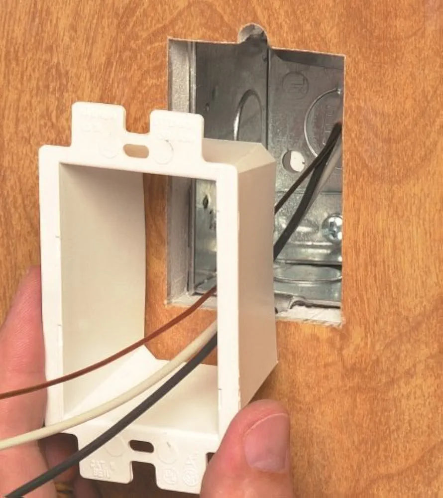 Arlington BE1-2 Electrical Outlet Box Extender, 1-Gang, White, 2-Pack