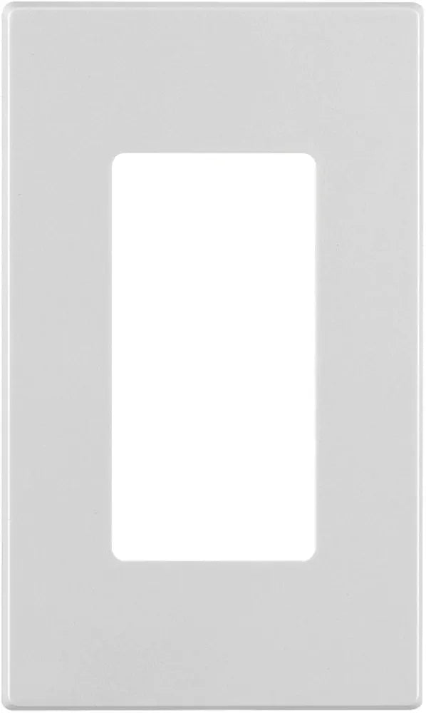 Leviton Decora 1-Gang Screwless Wallplate, 80301-SW, White