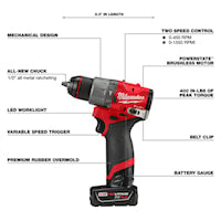 MILWAUKEE 3497-22 M12 FUEL 2-TOOL COMB.KIT