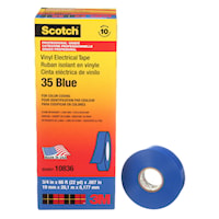 3M CANADA 35-3/4X66BL Scotch® Vinyl Insulating Tape 66 ft Lx 3/4 in W Vinyl Blue