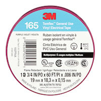 3M CANADA 165PR4A TAPE PURPLE 3/4in x 60ft3M Temflex 165
