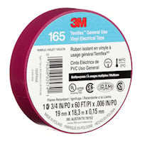 3M CANADA 165PR4A TAPE PURPLE 3/4in x 60ft3M Temflex 165