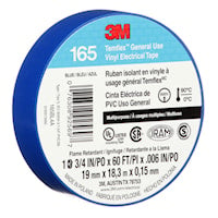 3M CANADA 165BL4A TAPE BLUE 3/4in x 60ft3M Temflex 165