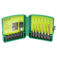 EMERSON PROFESSIONAL TOOLS DTAPSSKIT Drill/Tap Bit Kit Standard, 7-Piece