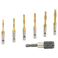 EMERSON PROFESSIONAL TOOLS DTAPSSKIT Drill/Tap Bit Kit Standard, 7-Piece