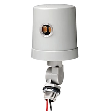 INTERMATIC K4236C Photocontrol with Time Delay Function Cylinder Plain, Thermal 120 - 277 VAC, 1800 - 4100 W Swivel Mount