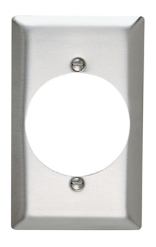 LEGRAND SS724 Pass & Seymour Power Outlet Wallplate 1 Gangs Stainless Steel 7 in Lx