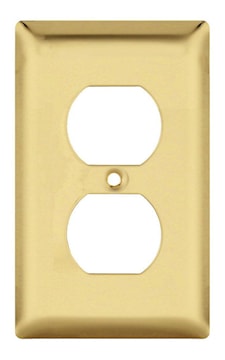 LEGRAND SB8PB POLISHED BRASS 1G DUPLEXPLATE (SB8PB)