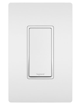 LEGRAND TM870W The Radiant® Decorator Switch Rocker/Button 1 Gang 15 A, 120/277 V White