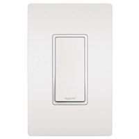 LEGRAND TM873W The Radiant® Decorator Switch Rocker/Button 3 Gang, 3 Way 15 A, 120/277 V White