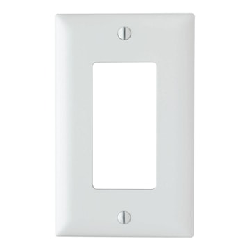 LEGRAND TP26W Trademaster Decora Wallplate 1 Gangs White 114.3 mm Lx 69.85 mm W