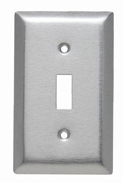 LEGRAND SL1 Pass & Seymour Toggle Wallplate 1 Gangs Stainless Steel 7-1/4 in Lx