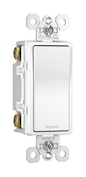 LEGRAND TM874W The Radiant® Decorator Switch Rocker/Button 4 Gang, 4 Way 15 A, 120/277 V White