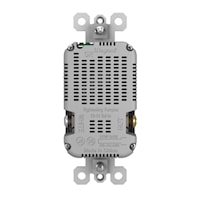 LEGRAND TM826USBBK The Radiant® USB Charger and Receptacle 15 A, 125 V, Black