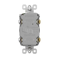 LEGRAND 2097BK The Radiant® Self-Test GFCI Duplex Receptacle 20 A, Black