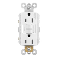 LEGRAND 1597TRW The Radiant® Tamper-Resistant, Self-Test GFCI Duplex Receptacle 15 A, White