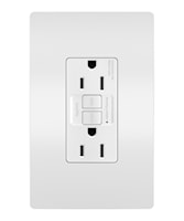 LEGRAND 1597W The Radiant® Self-Test GFCI Duplex Receptacle 15 A, White