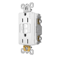 LEGRAND 1597W The Radiant® Self-Test GFCI Duplex Receptacle 15 A, White